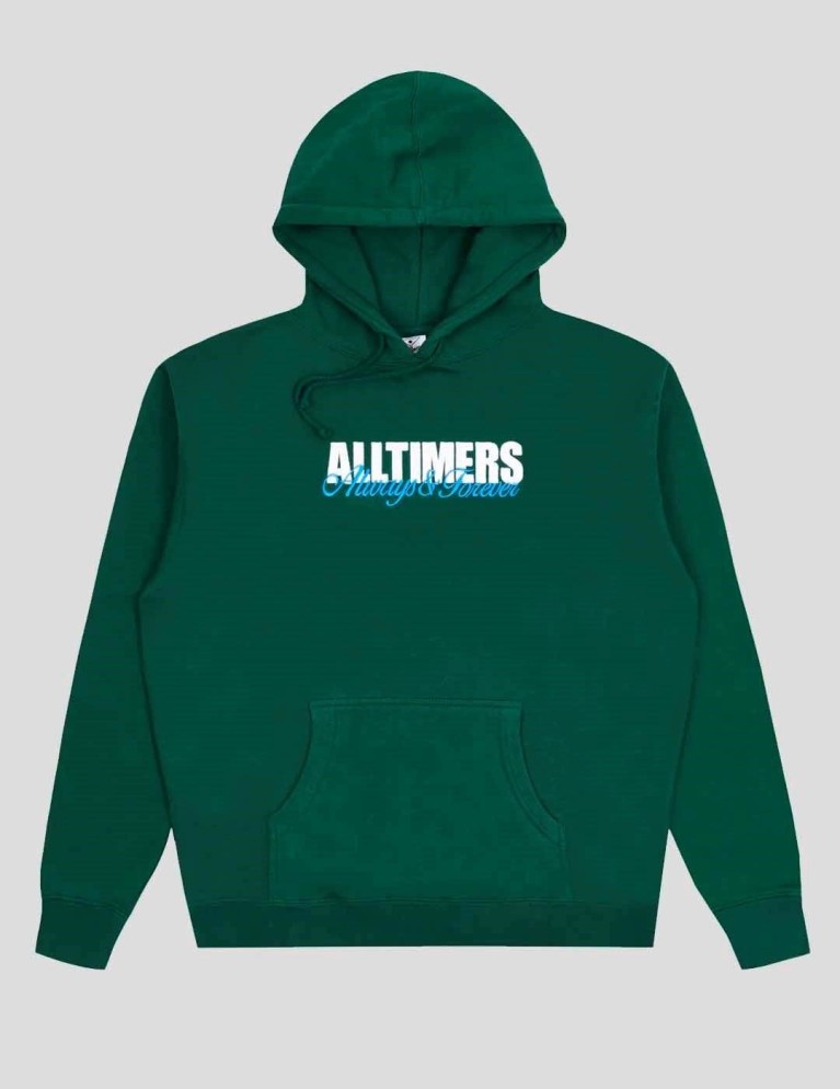 Sudadeira ALLTIMERS always embroidered hoodie dark green
